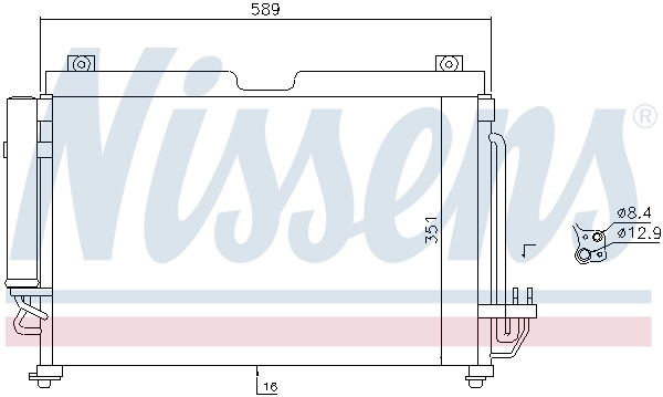 NISSENS 940559 Condenser, air conditioning