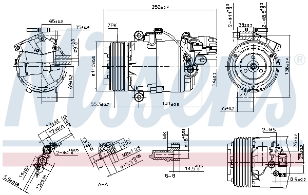 Compressor, air conditioning ** FIRST FIT ** 890071