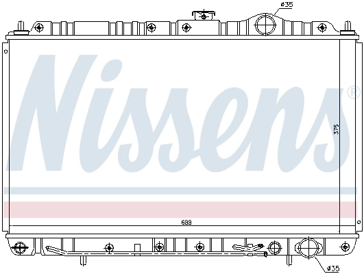 NISSENS 62844 Radiator, engine cooling