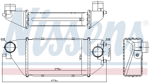 NISSENS 96231 Charge Air Cooler