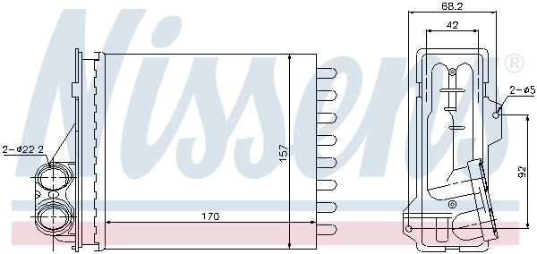 NISSENS 76512 Heat Exchanger, interior heating