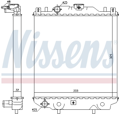 NISSENS 64174A Radiator, engine cooling