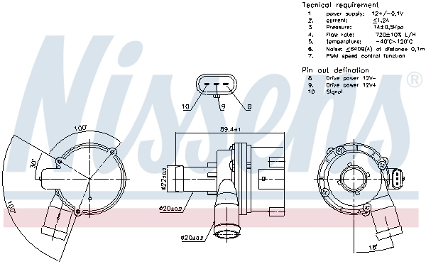 Water Pump, engine cooling 831117