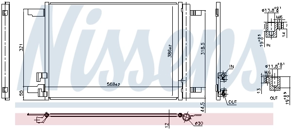 NISSENS 941099 Condenser, air conditioning