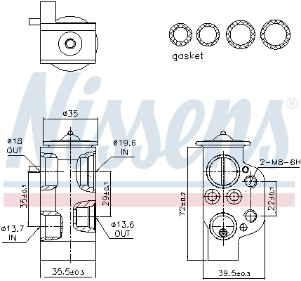 Expansion Valve, air conditioning ** FIRST FIT ** 999375