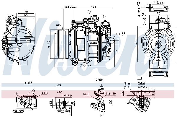 Compressor, air conditioning ** FIRST FIT ** 890749