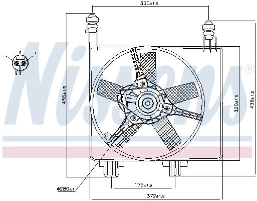 NISSENS 85056 Fan, engine cooling