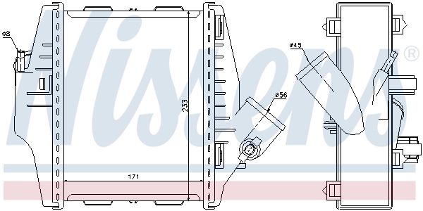 NISSENS 96579 Charge Air Cooler