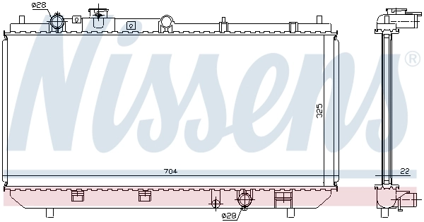 NISSENS 62403A Radiator, engine cooling