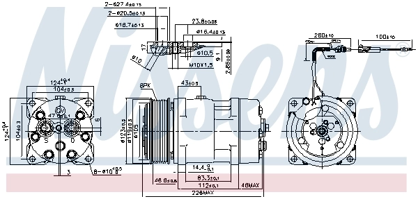 Compressor, air conditioning ** FIRST FIT ** 899930