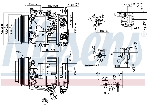 Compressor, air conditioning ** FIRST FIT ** 890156