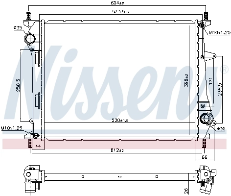 Radiator, engine cooling 617867