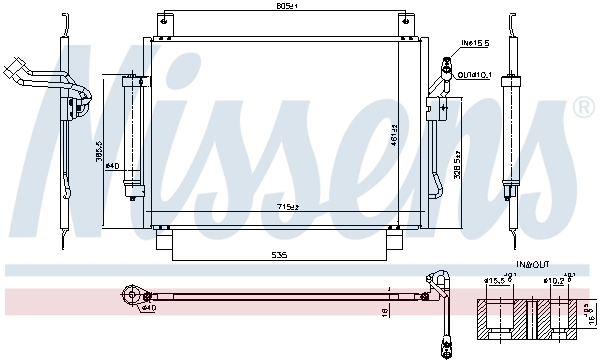 Condenser, air conditioning ** FIRST FIT ** 940836