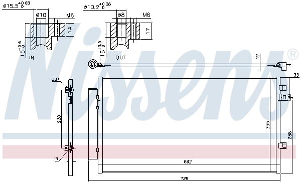 Condenser, air conditioning ** FIRST FIT ** 940692