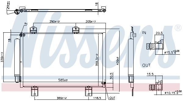 Condenser, air conditioning ** FIRST FIT ** 940810