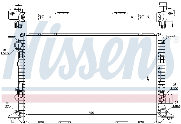 Radiator, engine cooling 60327