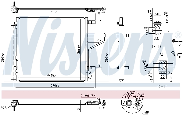 Condenser, air conditioning ** FIRST FIT ** 941186