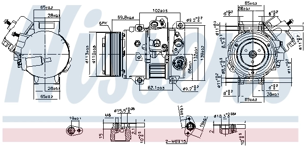 NISSENS 890631 Compressor, air conditioning