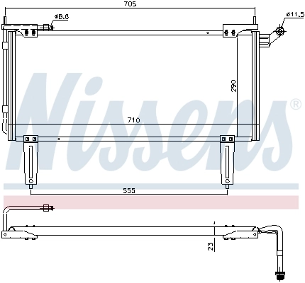 NISSENS 94351 Condenser, air conditioning