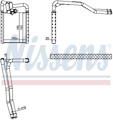 NISSENS 77649 Heat Exchanger, interior heating