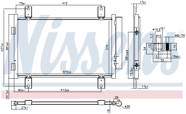 Condenser, air conditioning ** FIRST FIT ** 940635