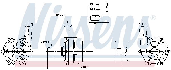 Auxiliary Water Pump (cooling water circuit) 831082