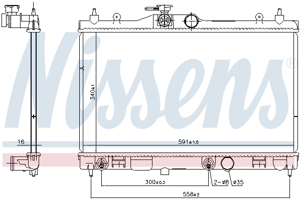 NISSENS 68795 Radiator, engine cooling
