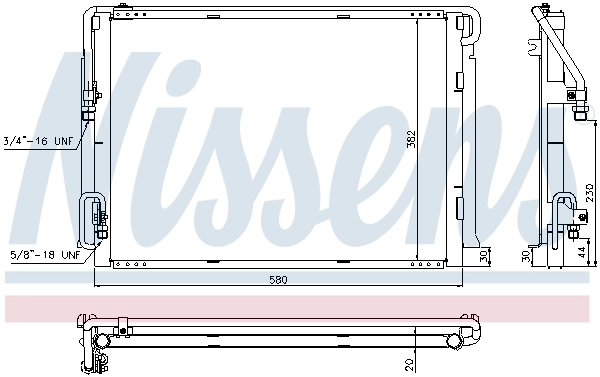 NISSENS 940422 Condenser, air conditioning