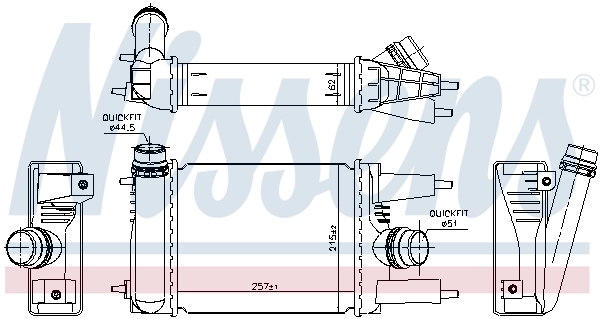NISSENS 96153 Charge Air Cooler