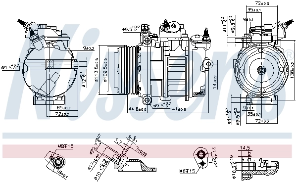 Compressor, air conditioning ** FIRST FIT ** 890419