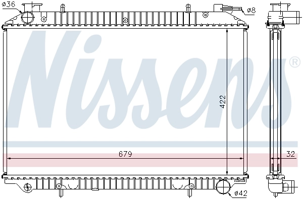 NISSENS 62976A Radiator, engine cooling