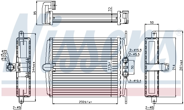 Heat Exchanger, interior heating ** FIRST FIT ** 72019