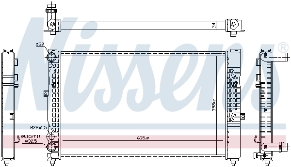 Radiator, engine cooling ** FIRST FIT ** 60491