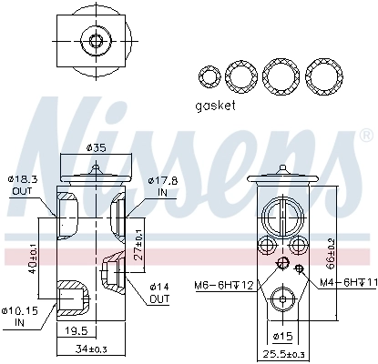NISSENS 999366 Expansion Valve, air conditioning