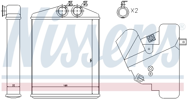 Heat Exchanger, interior heating ** FIRST FIT ** 73377