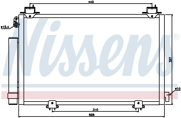 NISSENS 94590 Condenser, air conditioning