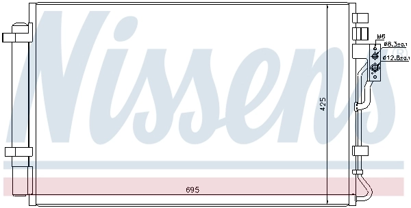 NISSENS 940216 Condenser, air conditioning