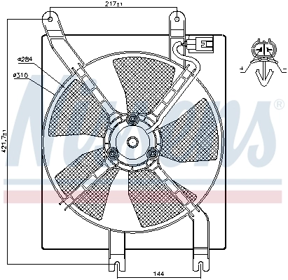 Fan, engine cooling 85356