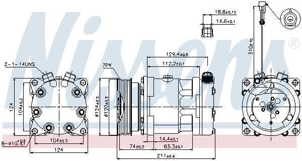 Compressor, air conditioning ** FIRST FIT ** 89177