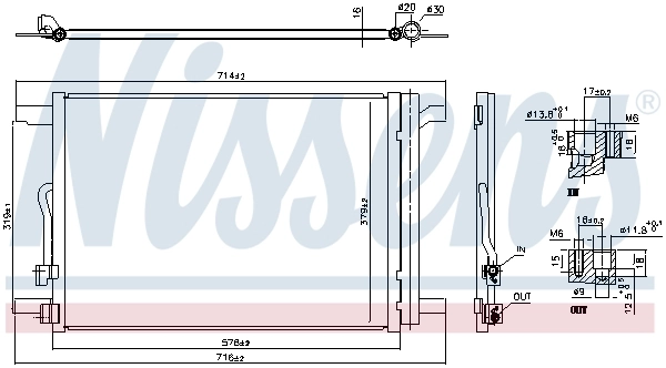 NISSENS 940837 Condenser, air conditioning