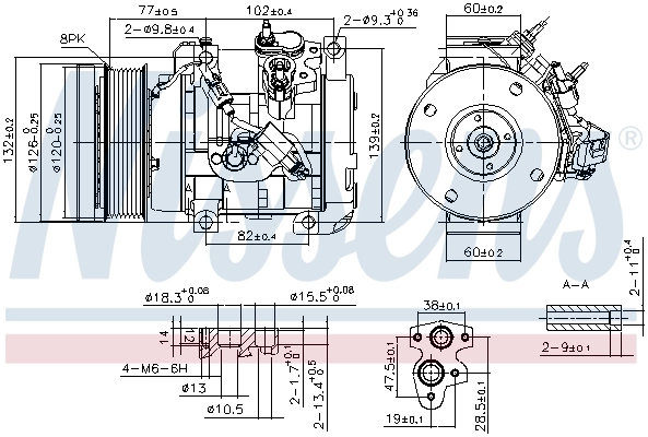Compressor, air conditioning ** FIRST FIT ** 890153