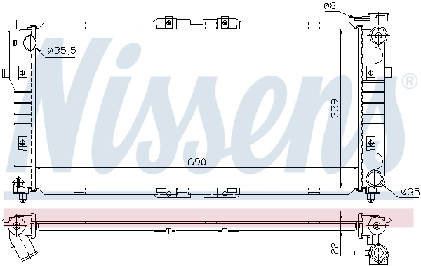 Radiator, engine cooling ** FIRST FIT ** 62392A