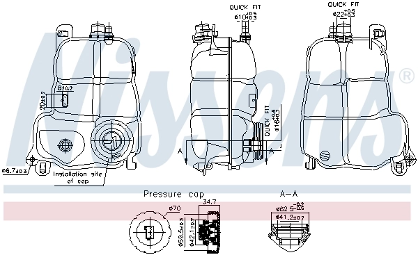 Expansion Tank, coolant 996228