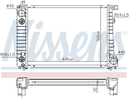 NISSENS 60796A Radiator, engine cooling