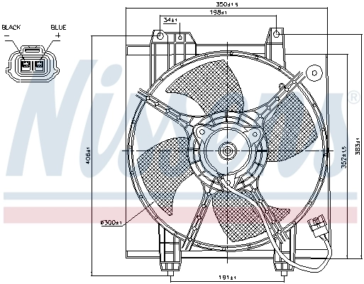 NISSENS 85494 Fan, engine cooling