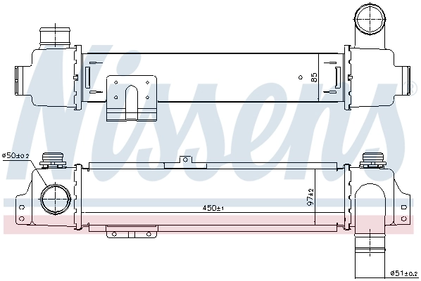 NISSENS 96384 Charge Air Cooler