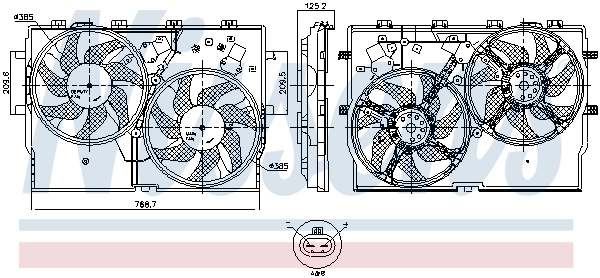Fan, engine cooling 850003