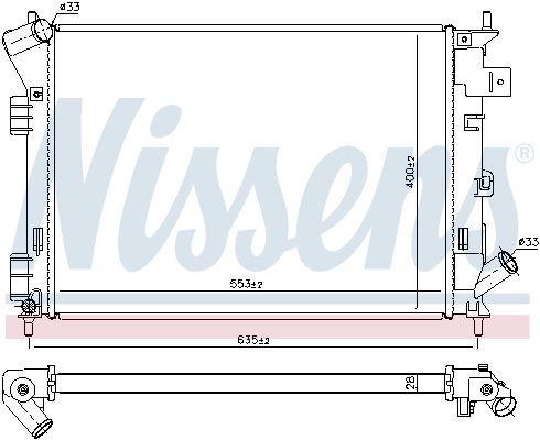 NISSENS 666206 Radiator, engine cooling