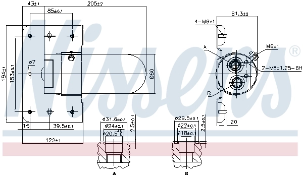 NISSENS 95508 Dryer, air conditioning