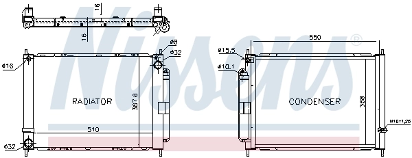 NISSENS 637636 Cooling Module